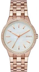 Часы наручные женские DKNY NY2581 кварцевые, с фианитами, цвет розового золота, США