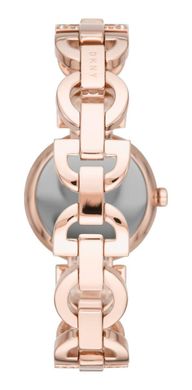 Часы наручные женские DKNY NY2851 кварцевые, браслет с фианитами, цвет розового золота, США