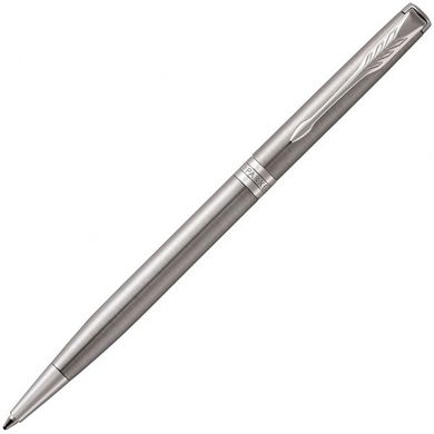 Ручка кулькова Parker SONNET 17 Slim Stainless Steel CT BP 84 231 тонка сталева, оздоблення хромом