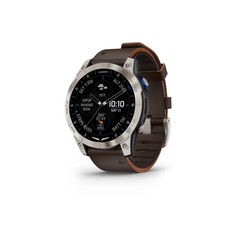 Смарт-годинник Garmin D2 Mach 1 з коричневим шкіряним ремінцем