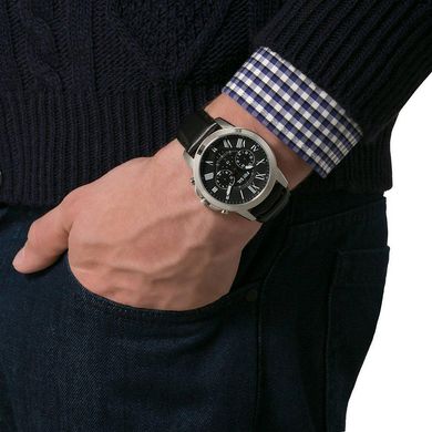 Часы наручные мужские FOSSIL FS4812 кварцевые, ремешок из кожи, США
