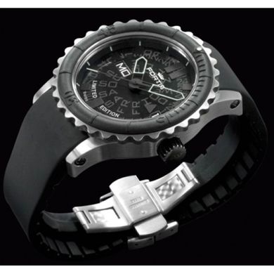 Швейцарские часы наручные мужские FORTIS 675.10.81 K на каучуковом ремешке, механика с автоподзаводом