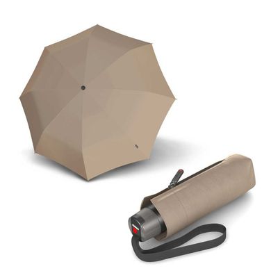 Зонт складной унисекс Knirps T.010 Small Manual Taupe UV Protection Kn9530101600