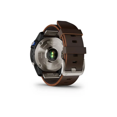 Смарт-годинник Garmin D2 Mach 1 з коричневим шкіряним ремінцем
