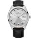 Часы наручные мужские Claude Bernard 53019 3CN AIN, кварц, с датой на серебряном циферблате, черный ремешок 1