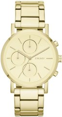 Часы-хронограф наручные женские DKNY NY8861 кварцевые, цвет желтого золота, США