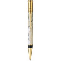 Ручка шариковая Parker Duofold Pearl and Black NEW BP 91 632Ж из акрила с позолотой