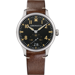 Часы наручные мужские Aerowatch 39982 AA09 кварцевые, большая дата и малая секундная стрелка