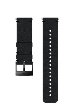 Шкіряний ремінець для смарт-годинника SUUNTO 24 MM URB2 LEATHER STRAP BLACK/BLACK, размер M
