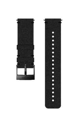 Кожаный ремешок для смарт-часов SUUNTO 24 MM URB2 LEATHER STRAP BLACK/BLACK, размер M