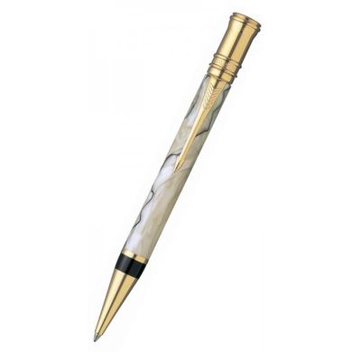 Ручка кулькова Parker Duofold Pearl and Black NEW BP 91 632Ж з акрилу з позолотою