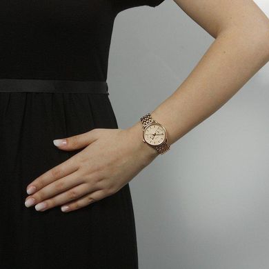 Годинники наручні жіночі FOSSIL ES3713 кварцові, на браслеті, колір рожевого золота, США