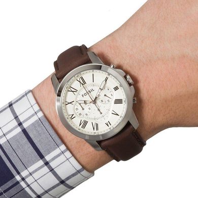 Часы наручные мужские FOSSIL FS4735 кварцевые, ремешок из кожи, США