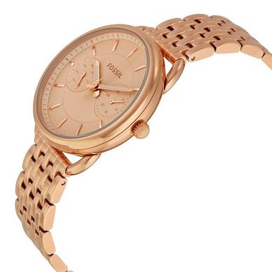 Часы наручные женские FOSSIL ES3713 кварцевые, на браслете, цвет розового золота, США