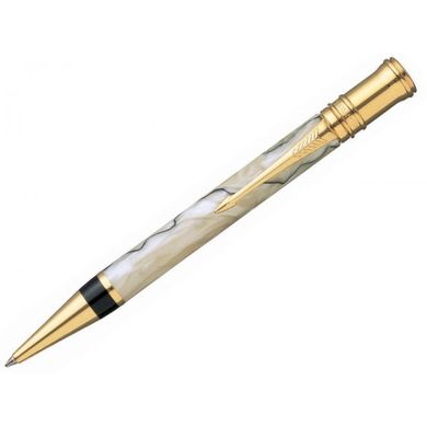 Ручка кулькова Parker Duofold Pearl and Black NEW BP 91 632Ж з акрилу з позолотою