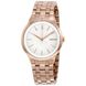 Часы наручные женские DKNY NY2383 кварцевые, на браслете, цвет розового золота, США 1
