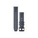 Ремешок Garmin QuickFit для часов Fenix 5/6/7 и Epix 2 силиконовый графитово-синий, 22 мм