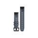 Ремешок Garmin QuickFit для часов Fenix 5/6/7 и Epix 2 силиконовый графитово-синий, 22 мм