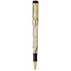 Ручка-ролер Parker Duofold Pearl and Black NEW RB 97 622Ж з акрилової смоли з позолотою