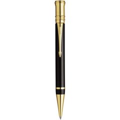 Шариковая ручка Parker Duofold Black New BP 91 032Ч из литого акрила, с позолотой