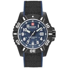 Часы наручные мужские Swiss Military-Hanowa 06-4309.17.003 кварцевые, текстильный ремешок, Швейцария