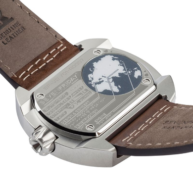 Часы наручные мужские SEVENFRIDAY SF-V2/01, автоподзавод, Швейцария (дизайн напоминает промышленный барометр)