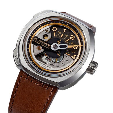 Часы наручные мужские SEVENFRIDAY SF-V2/01, автоподзавод, Швейцария (дизайн напоминает промышленный барометр)