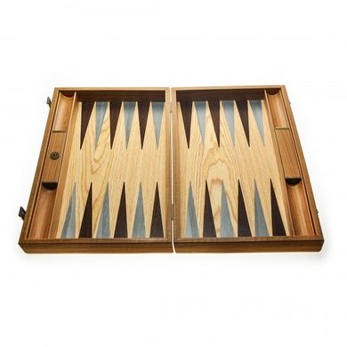 BOD1 Handmade inlaid Backgammon Faggio Fossile Large with side racks