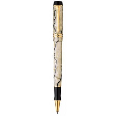 Ручка-ролер Parker Duofold Pearl and Black NEW RB 97 622Ж з акрилової смоли з позолотою