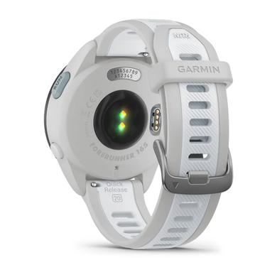 Смарт-часы Garmin Forerunner 165, силиконовый ремешок цвета туманно-серый/белый камень