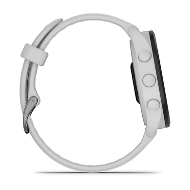 Смарт-часы Garmin Forerunner 165, силиконовый ремешок цвета туманно-серый/белый камень