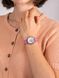 Часы наручные женские Aerowatch 44960 AA05 кварцевые с бабочками и бриллиантом, розовый кожаный ремешок 5