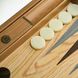 BOD1 Handmade inlaid Backgammon Faggio Fossile Large with side racks 4