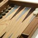 BOD1 Handmade inlaid Backgammon Faggio Fossile Large with side racks 5