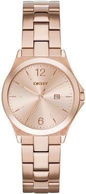 Часы наручные женские DKNY NY2367 кварцевые, на браслете, цвет розового золота, США