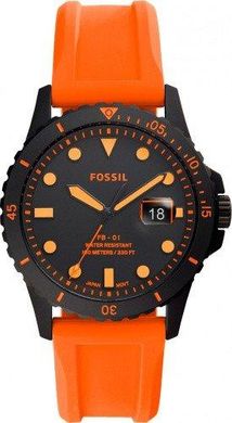 Часы наручные мужские FOSSIL FS5686 кварцевые, каучуковый ремешок, США