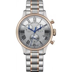 Часы наручные мужские Aerowatch 79986 BI01M, кварцевый хронограф на стальном браслете