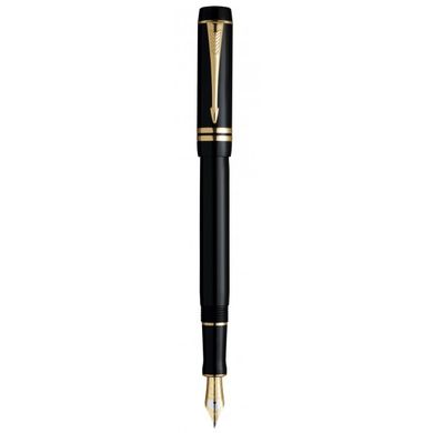 Ручка перьевая Parker Duofold Black New FP 97 012Ч с золотым пером