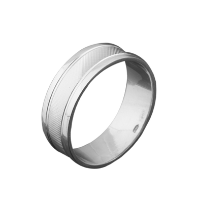 Серебряное обручальное кольцо 15.5