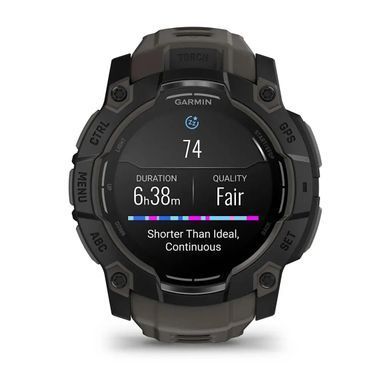 Смарт-годинник Garmin Instinct 3 (50 мм) AMOLED чорний/вугільний