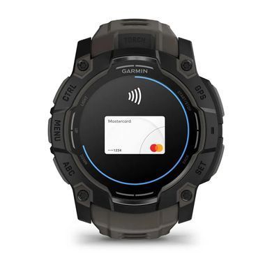 Смарт-годинник Garmin Instinct 3 (50 мм) AMOLED чорний/вугільний