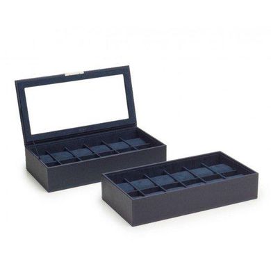 319717 Stackable Watch Tray Set 2 x 12 pcs WOLF Navy
