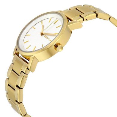Часы наручные женские DKNY NY2343 кварцевые на браслете, цвет желтого золота, США