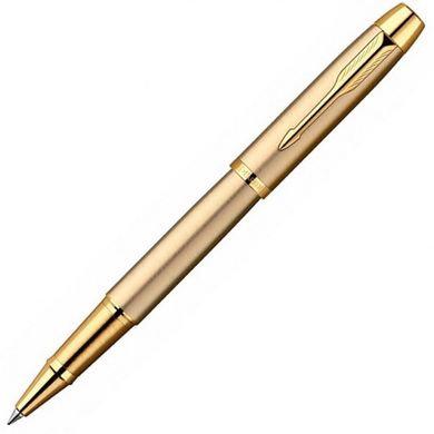 Ручка роллер Parker IM Brushed Metal Gold GT RB 20 322G