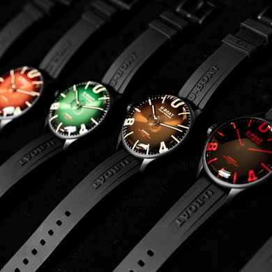 Часы наручные мужские U-BOAT 8466/C DARKMOON RED GLASS PVD