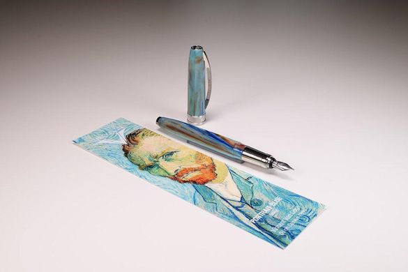 Ручка пір'яна Visconti 78325A10FP Van Gogh Portrait Blu FP Steel F