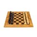 SW4040H Manopoulos Olive Burl chessboard 40cm with modern style chessmen 7.6 cm in luxury wooden gift box 2