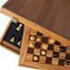 SW4040H Manopoulos Olive Burl chessboard 40cm with modern style chessmen 7.6cm in luxury wooden gift box 8
