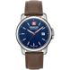 Часы наручные мужские Swiss Military-Hanowa 06-4230.7.04.003 кварцевые, коричневый ремешок из кожи, Швейцария 1