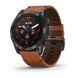 Смарт-часы Garmin Epix Pro (Gen 2) - Sapphire Edition 51 mm - титан DLC Carbon с каштановым кожаным ремешком 2